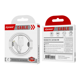 Data Cable Lightning iphone USB 1m - Blanc